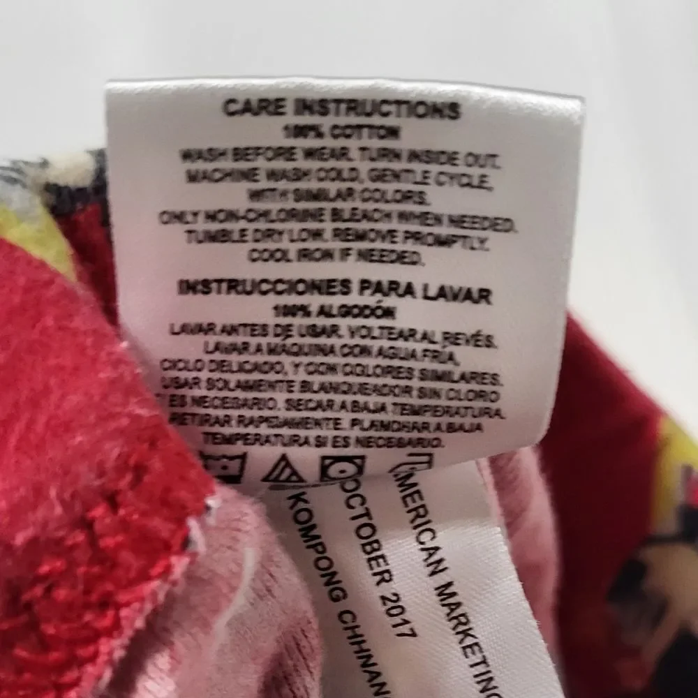 Disney Baby Boy Red Mickey Mouse All Over Print Pajama Pants Size 9M